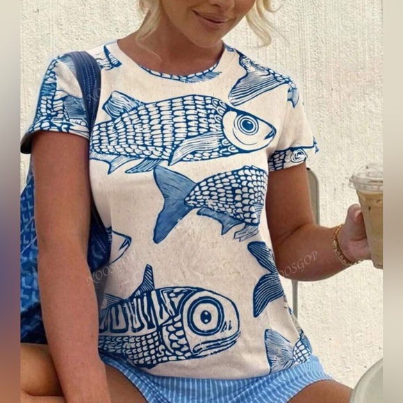 Modern Nautical Themed Tshirt Varuois Sizes - Picture 6 of 6